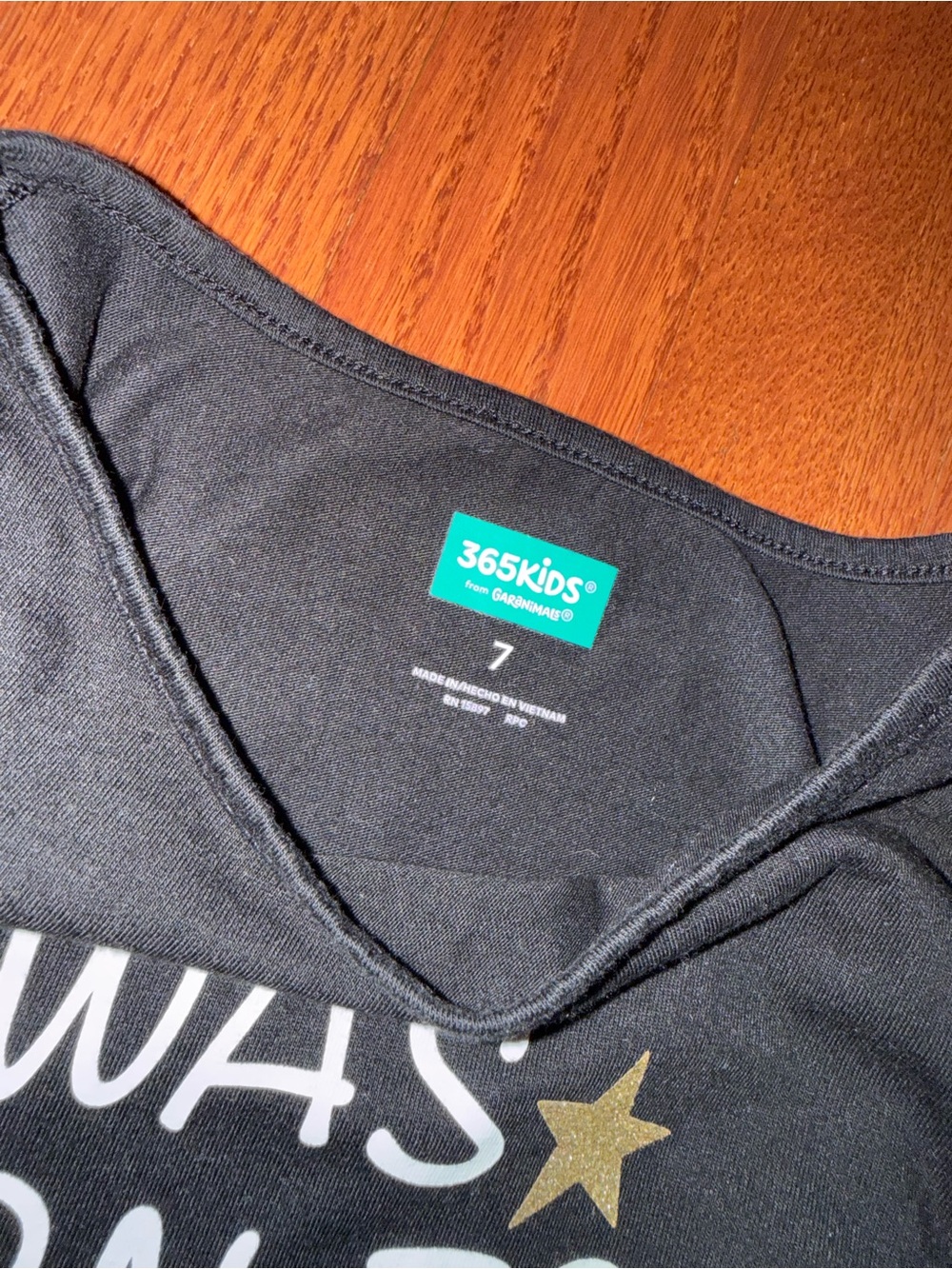 365 Kids Black 'Was Born to Shine' Long Sleeve Graphic Top - Picture 5 of 5